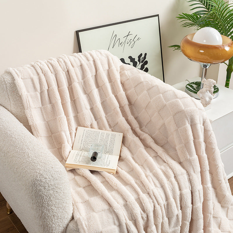 Plaid doux cocooning ambiance slow living salon chaleureux